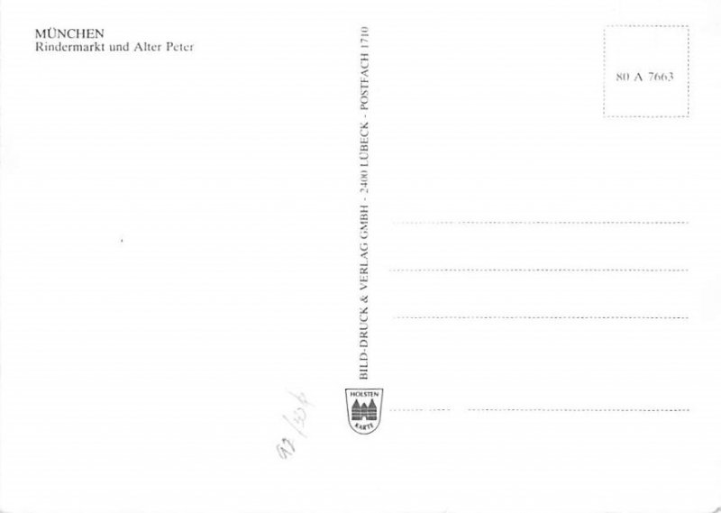 Munchen, Rindermark Und Alter Peter  