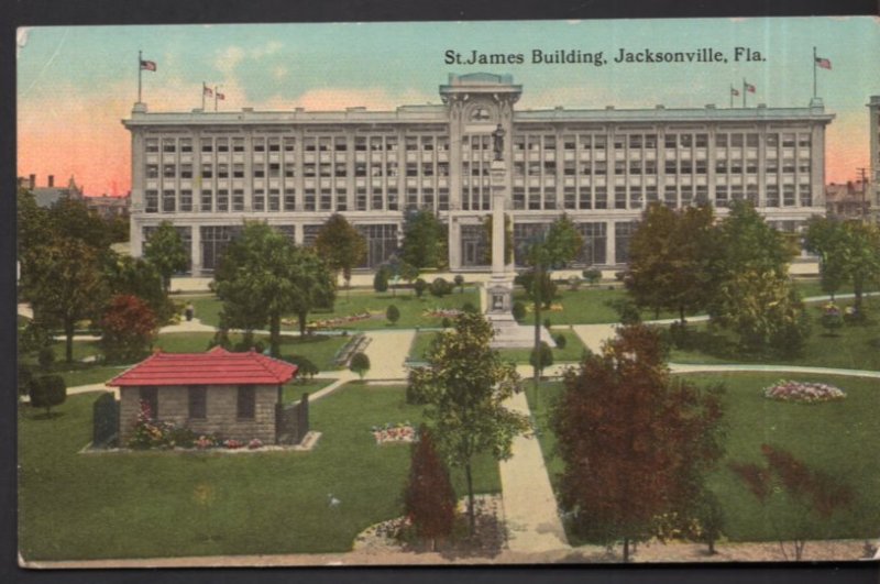 Florida JACKSONVILLE St. James Building - Divided Back