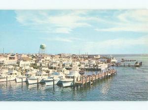 Pre-1980 GULF GAS STATION PUMPS AT MARINA BOAT DOCK Ocean City MD AF6210@