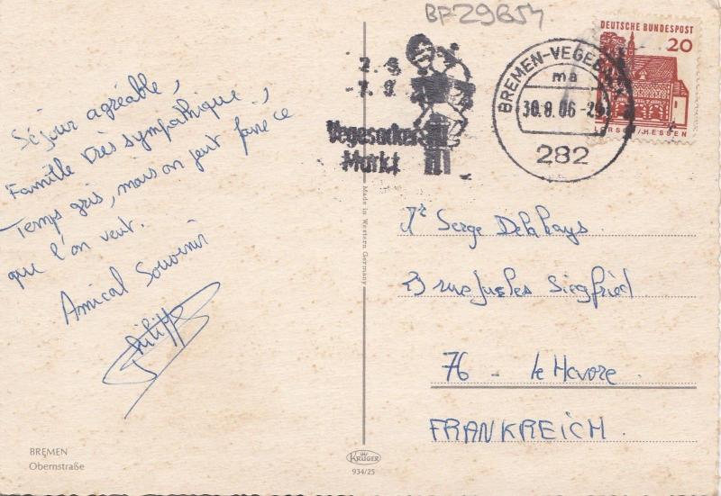 BF29654 bremen obernstrasse geramny  front/back image