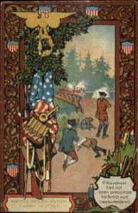American History - Battle of Lexington Flags c1910 Postcard