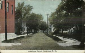 Rochester NH Academy St. c1910 Postcard