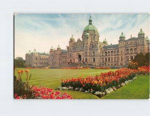 Postcard Parliament Buildings Victoria Canada