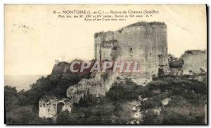 Old Postcard Montoire Castle Ruins