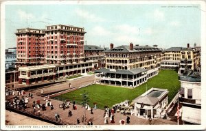 Vtg Atlantic City New Jersey NJ Haddon Hall and Chalfonte Hotel 1910s Postcard