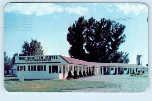 RUPERT, Idaho  ID ~ Roadside RED SHUTTER MOTEL 1951 Minidoka County Postcard