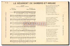 Old Postcard The regiment of Sambre and Meuse Paul Cezano Robert Planquette