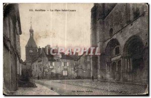 Old Postcard Avallon La Place Saint Lazare