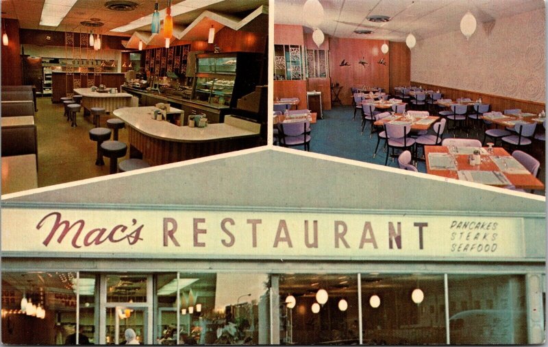 Postcard Mac's Restaurant in Rochester, Minnesota~135115