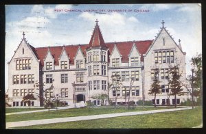 h2115 - CHICAGO Illinois Postcard 1909 University Kent Chemical Lab by Hammon