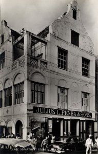 curacao, N.W.I., WILLEMSTAD, Department Store Julius L. Penha 1950 RPPC Postcard