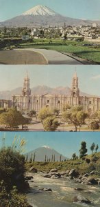 Arequipa Peru 3x Postcard s