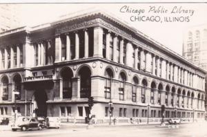 Illinois Chicago Public Library Real Photo