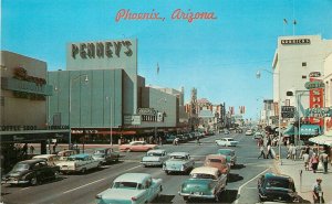 Postcard Arizona Phoenix Washington Autos Petley 1950s 23-2765