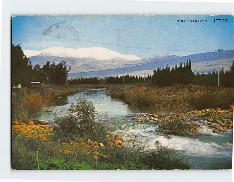 Postcard Jordan River And Mt. Hermon Covered With Snow, Syria