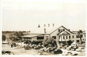 Postcard RPPC 1940s Texas San Jacinto automobiles Inn occupational TX24-3252