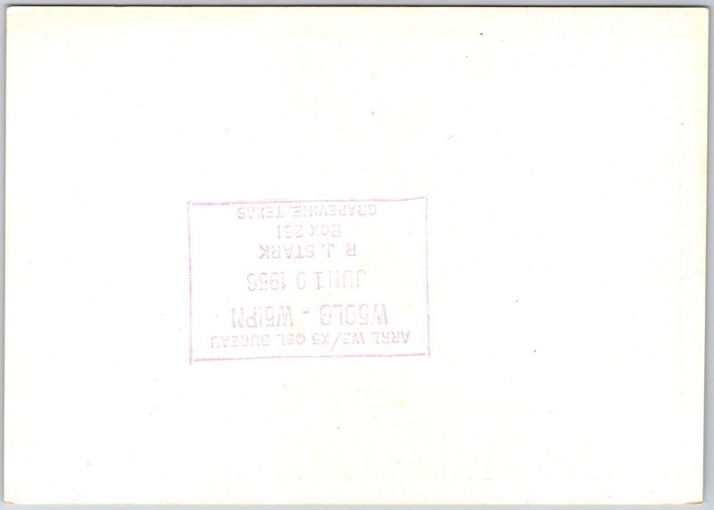 1956 Radio Card OK1KLP Czechoslovakia Prague Castle Amateur Station Postcard
