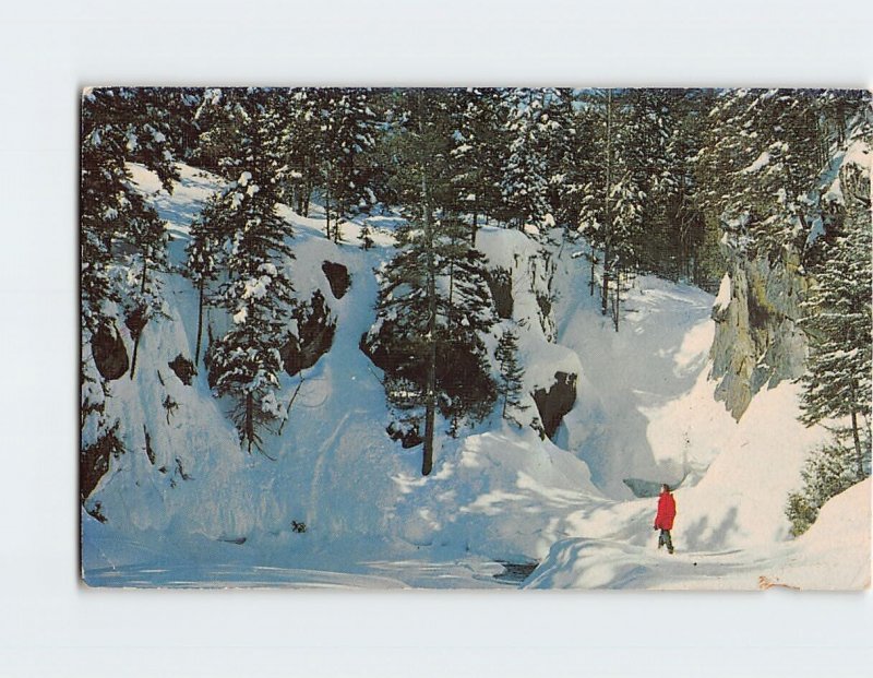 Postcard Winter, Small's Falls, Rangeley, Maine