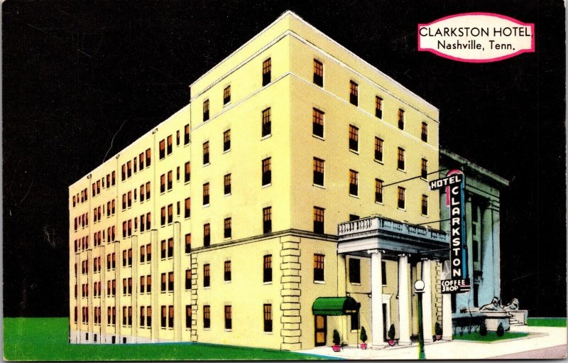 Postcard Clarkston Hotel in Nashville, Tennessee~136286