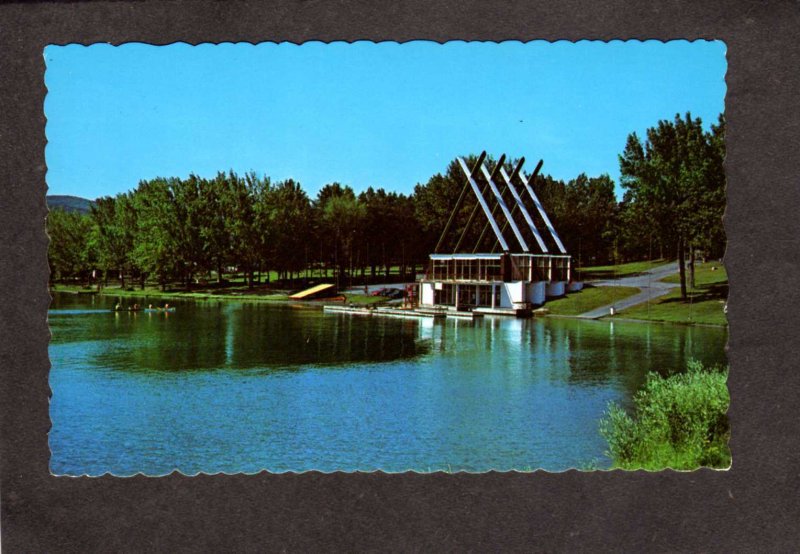 PQ QC Lake Nations Ski Ctr Nautique Sherbrooke Quebec Carte Postale Postcard