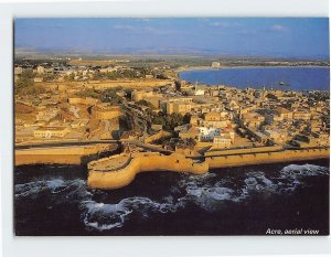 Postcard Acre, bird's eye view from west, Acre, Israel
