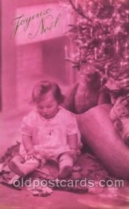 Girl and christmas tree Children, Child, Postal used unknown close to perfect...