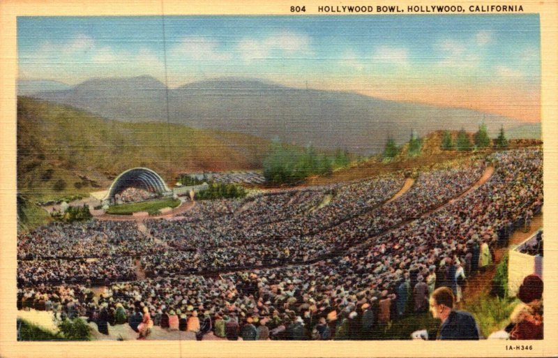 California Hollywood The Hollywood Bowl Curteich