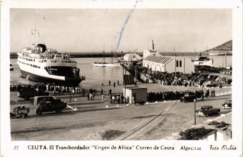 CPA Espagne Ceuta - El Transbordador Virgen de Africa, Correo de Ceuta (282661)
