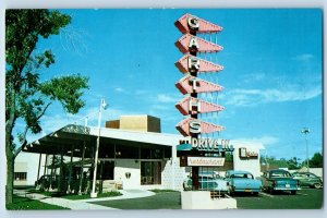 Colorado Springs Colorado CO Postcard Garths Drive-In Restaurant 1960 Unposted