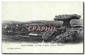 Old Postcard Saint Mihiel La Roche Devil Barracks of Infantry