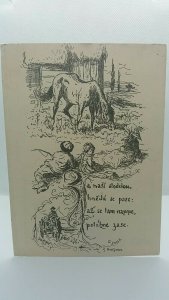 Vintage Postcard by Czech Artist Mikolas /Mikulas Ales circa 1920 #3