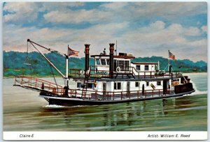 Postcard - Claire-E By William E. Reed - Ohio River