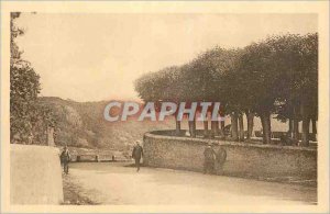 Old Postcard Avallon View from the back door