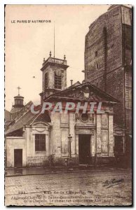 Old Postcard The Paris of old Chapel Street Old Chapel Sainte Genevieve Avenu...