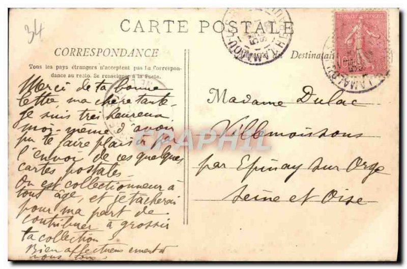 Old Postcard Lamalou Upper Cascade Petit Vichy