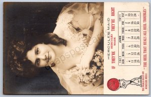 K29/ St Louis Missouri RPPC Postcard c1910 Hercules Heel Advertise Woman 184