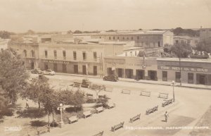 Mexico Metamooros Panorama Showing Moctezuma Bar and U S Bar Real Photo