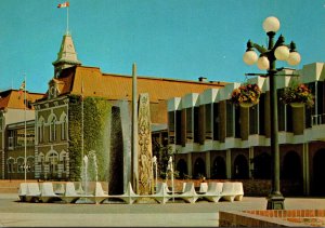 Canada Victoria Centennial Square Showing Centennial Fountain