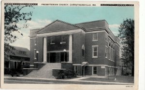 1908 CARRUTHERSVILLE Missouri MO Postcard PRESBYTERIAN CHURCH 