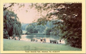 postcard PA - Trexler Memorial Park, Allentown