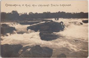 Foreign Postcard c1910 ARGENTINA COncordia E. Rios Uruguay Salto Grande RPPC 