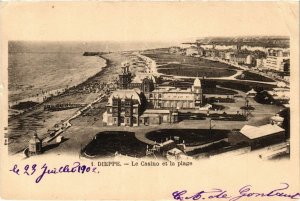 CPA DIEPPE Le Casino et la plage (416331)