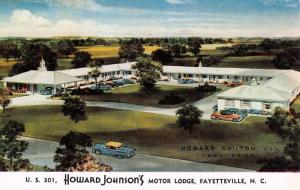 Fayetteville North Carolina Howard Johnsons Motor Lodge Vintage Postcard K55988