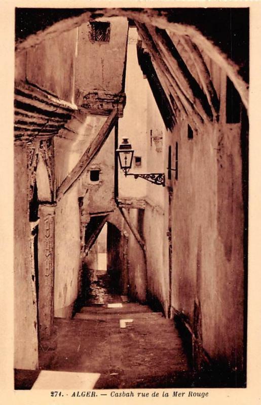 Algeria Casbah Street Rue De La Mer Rouge Africa Algeria Other Postcard Hippostcard