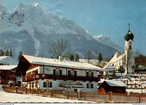 Germany Zugspitzdorf Gralnau Gegen Grossen Waxenstein und Zugspitze