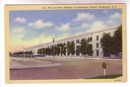 War and Navy Building, Constitution Avenue. Washington DC,