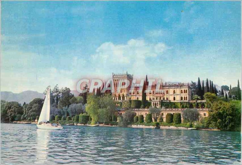 Modern Postcard Lago di Garda Villa Borghese