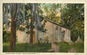 1915-1930 Printed Postcard; Goose Creek Church near Charleston SC, Unposted