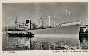 Koninklijke Rotterdamsche Lloyd S.S. Limburg Ship Vintage RPPC 08.28