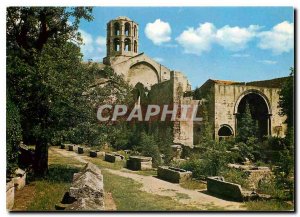 Postcard Modern capital of Provence Arles Alyscamps (Cemetery Gallo Roman)